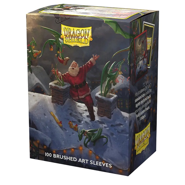 Dragon Shield Deck Protectors Brushed Art Sleeves: Christmas 2023 100 Lommer Dragonshield Sleeves At-12101