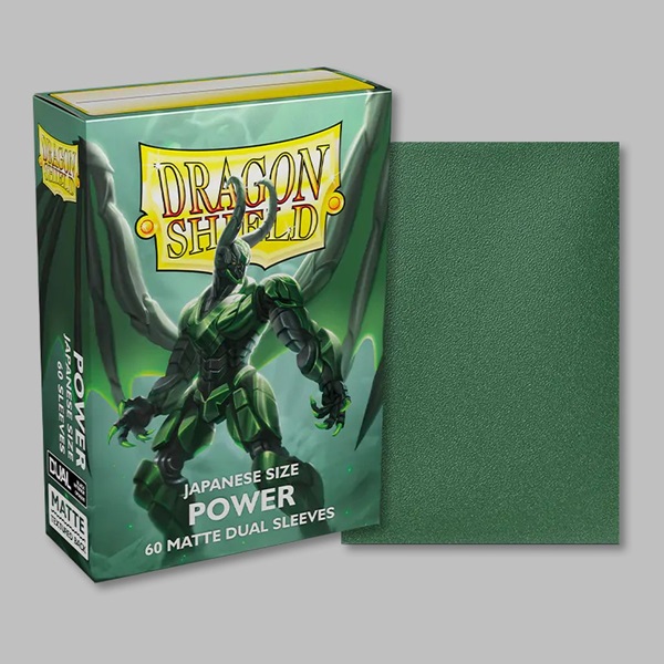 Dragon Shield Matte Dækslips - Metallic Grøn Power 60 Lommer