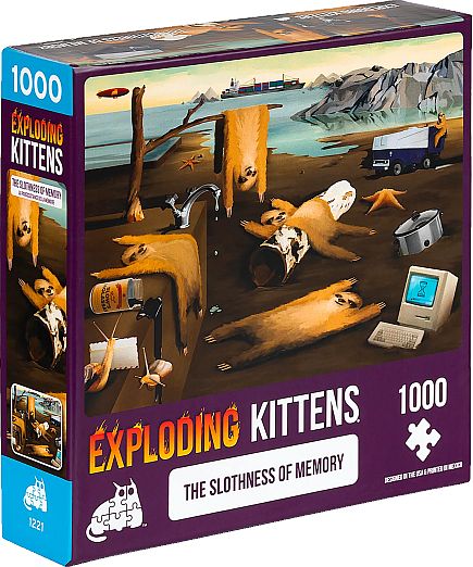 Exploding Kittens: Slothness Of Memory Puzzle 1000 Pieces