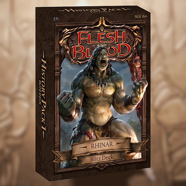 Flesh And Blood Tcg: History Pack Blitz Deck: Rhinar Brute