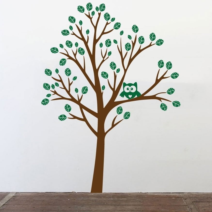 Flot Træ Wallsticker – Unik Indretning til Dit Hjem