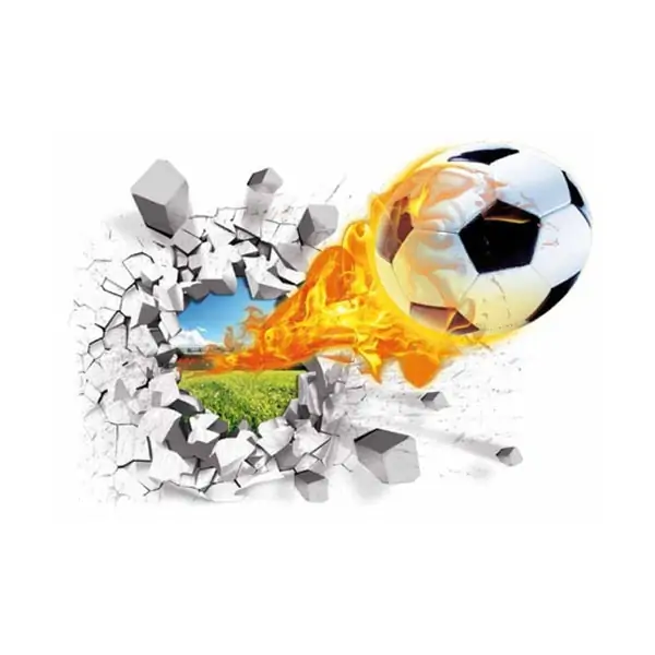 Fodbold Wallsticker – 3D Vægdekoration på tilbud!