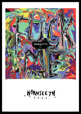 Hornsleth Kunsttryk "Fuck You" - 50x70 cm på Fine Art Papir