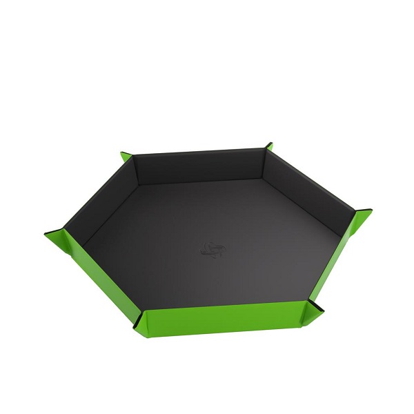 Gamegenic Magnetisk Terningebakke Hexagonal: Sort Grøn