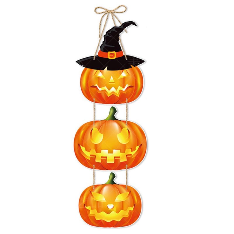 Skræmmende Græskar Vægdekoration til Halloween Fest