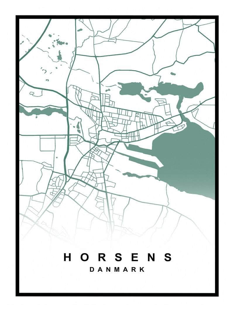 Horsens Kortplakat - Oplev byens skønhed!