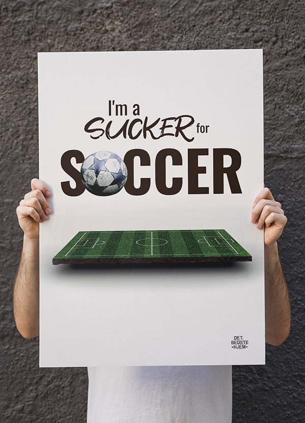 Fodboldbane-plakat – Uundgåelig for fodboldfans!