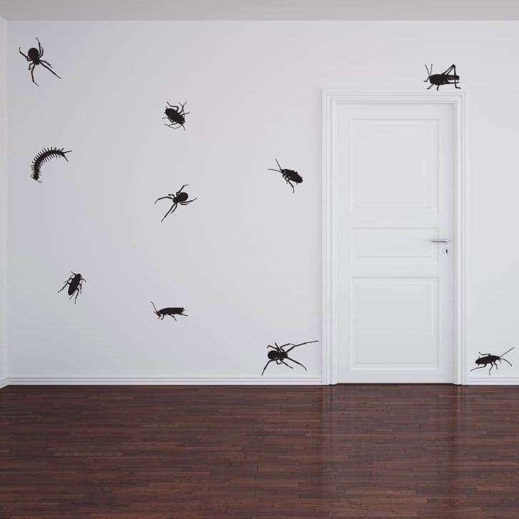 Klamme Insekter Wallstickers – Sjov Vægsdekor til Hjemmet