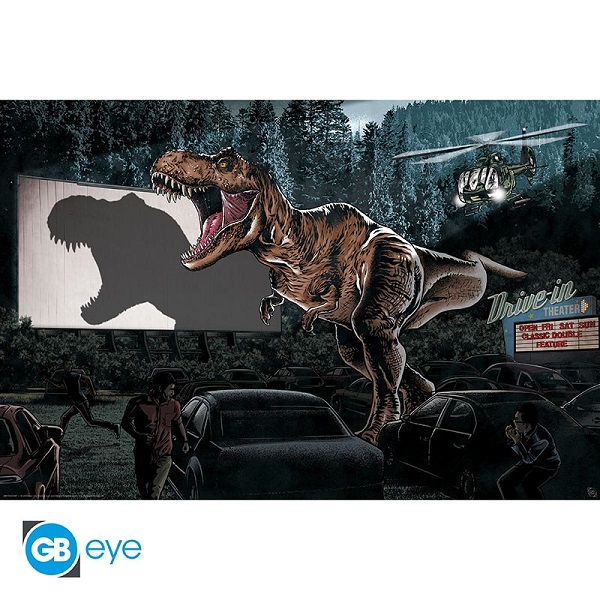 Jurassic World Biografplakat - T-Rex Scene 61x91 cm