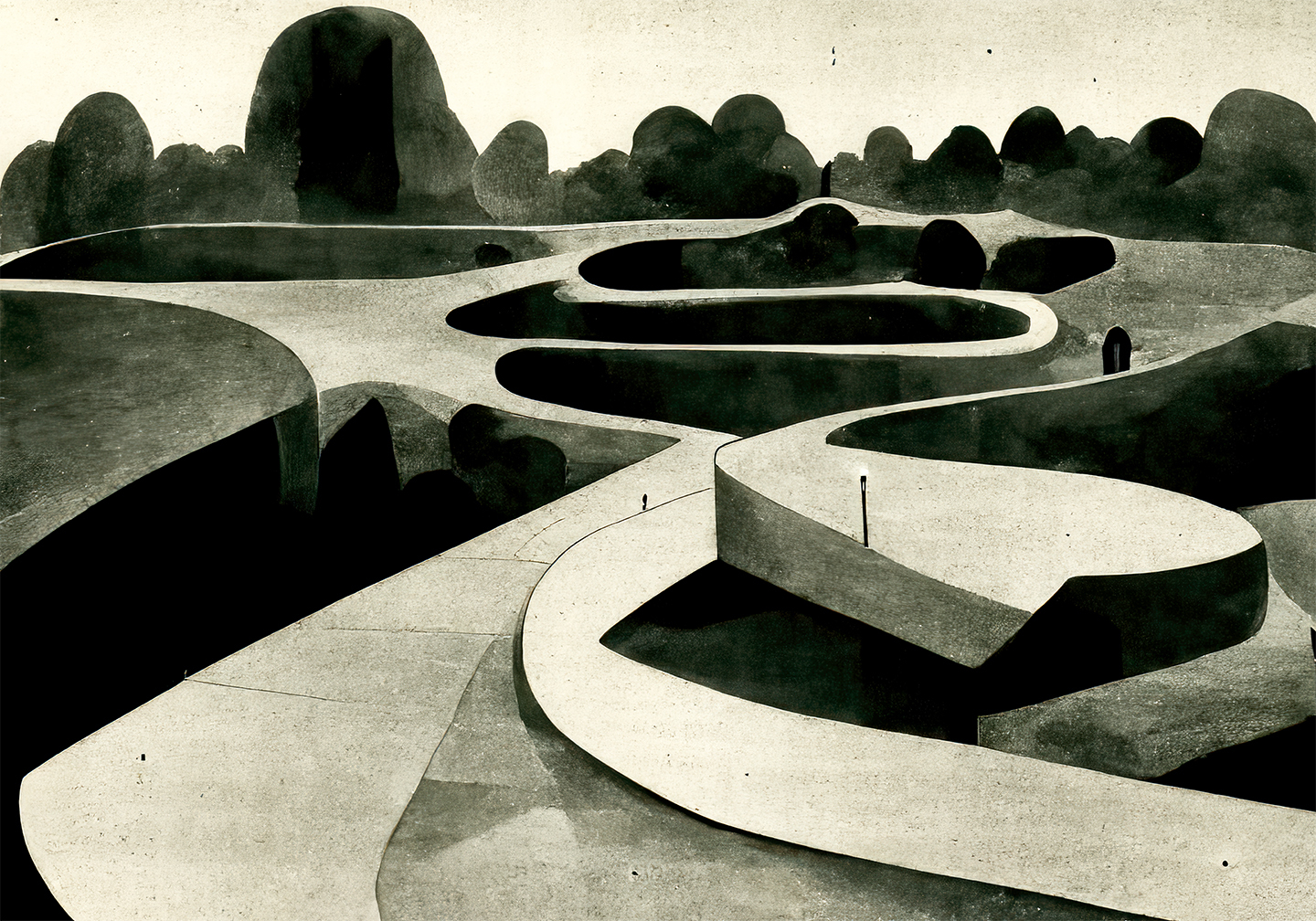 Sen natspadsering af Yoma Emptylands - Kunsttryk