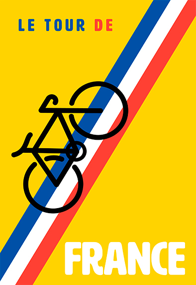 Le Tour De France 2023 Plakat af Plakatwerket