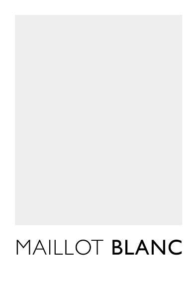 Maillot Blanc 2023 Plakat af Plakatwerket - Unik Kunst