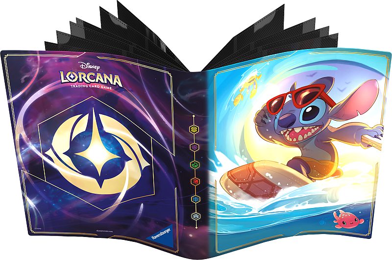 Disney Lorcana TCG Mappe: Stitch Carefree Surfer - 64 Kort