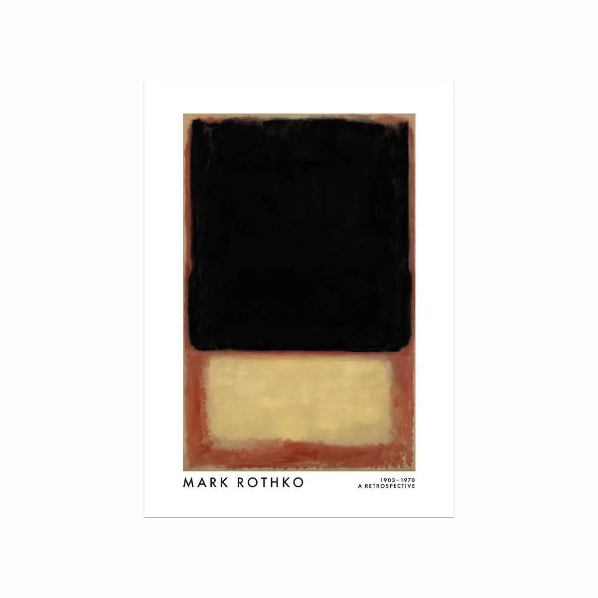 Mark Rothko Plakat i Mørk Beige og Orange – Unik Kunst