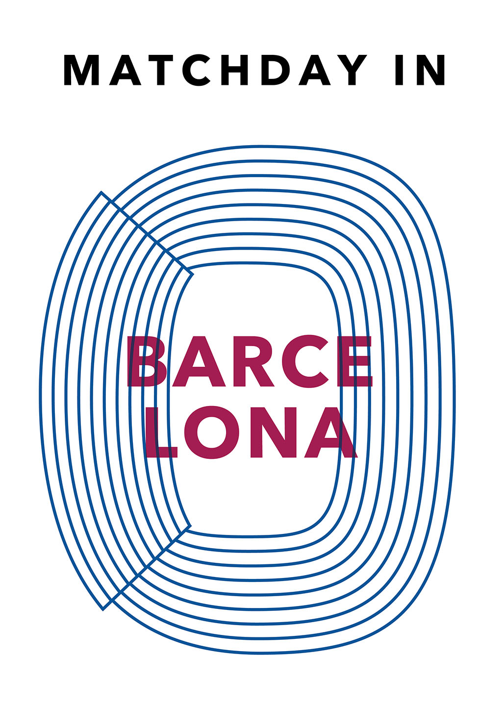 Matchday i Barcelona – Unikt kunstværk til fodboldfans