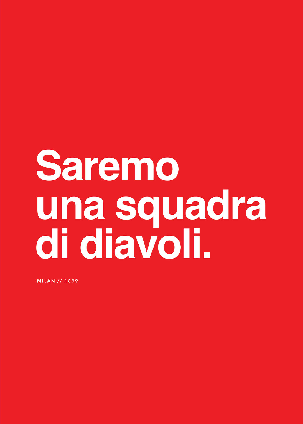 Milan – Squadra Di Diavoli Kunstværk til Fodboldfans