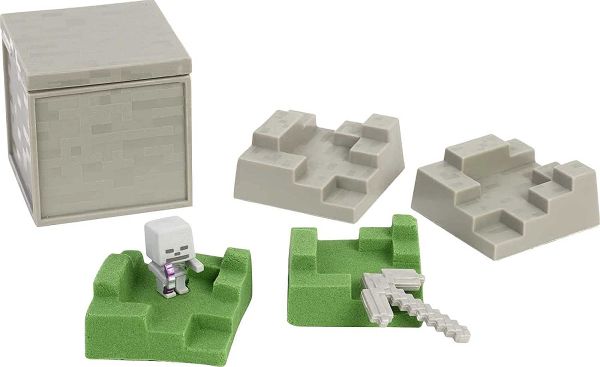 Minecraft Mini Mining Set Skeleton Pickaxe Figure
