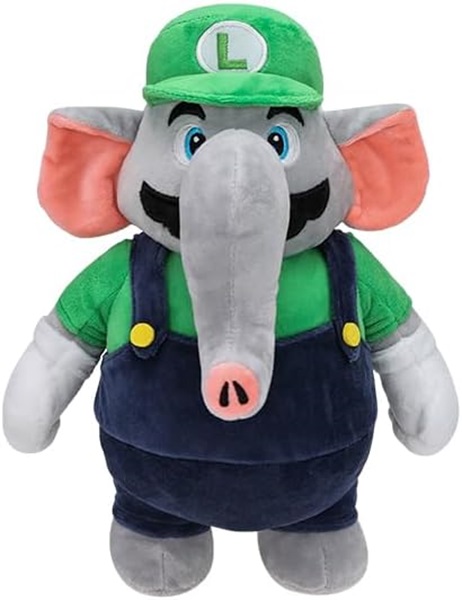 Nintendo Super Mario Wonder Elephant Luigi Bamse 27 cm