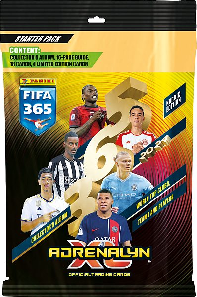 Panini Adrenalyn : Fifa 365 2024 Nordic Edition Starters 195 166 Mappe Guide Boosters Limited-kort