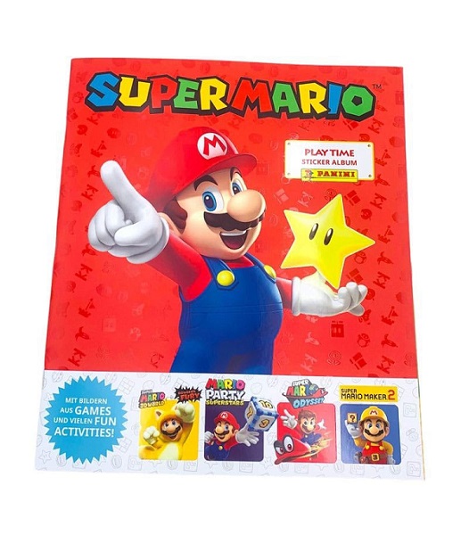 Panini Super Mario Klistermærkealbum - Play Time Tysk