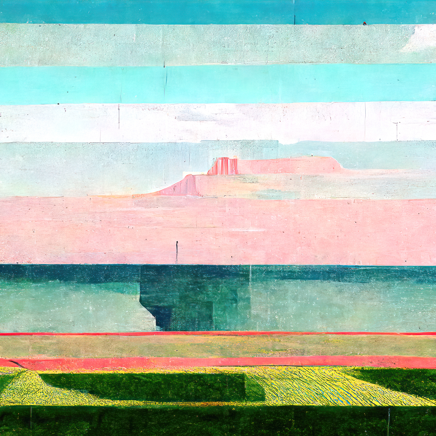 Pink Sommer Kunsttryk af Yoma Emptylands