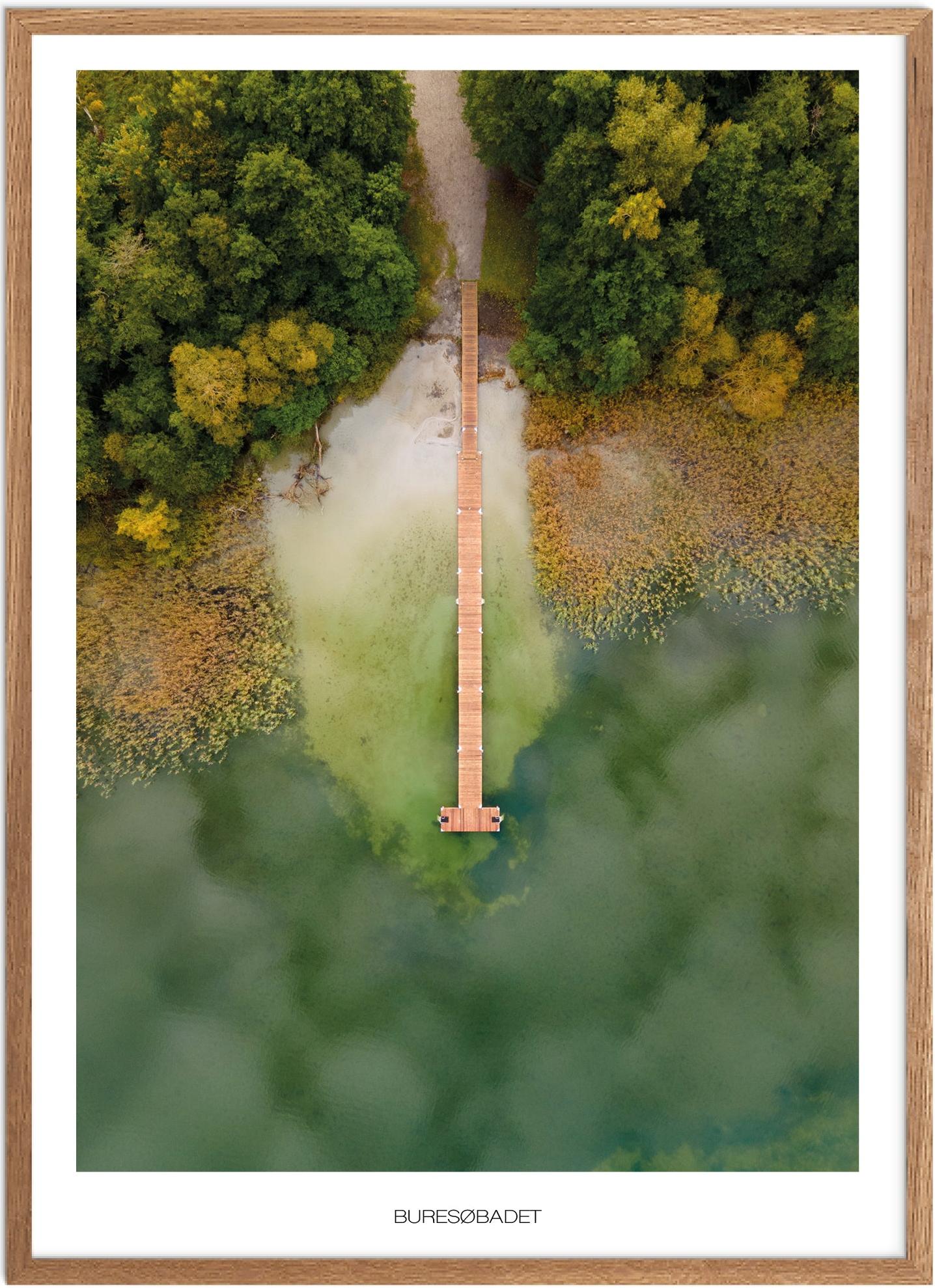 Plakat Buresø Naturplakat Plakater Nordsjælland Plakat Plakatsnedkeren Drone-plakater