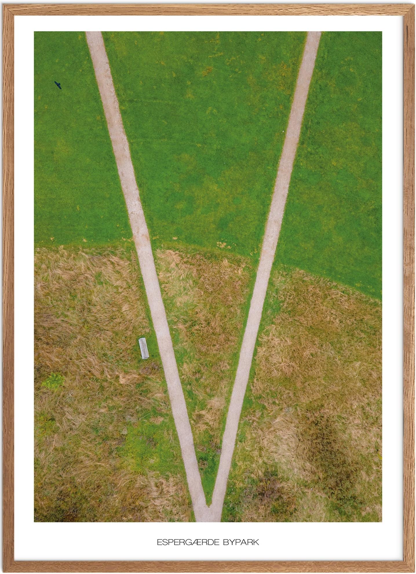 Plakat Espergærde Bypark Naturplakat Plakater Nordsjælland Plakat Plakatsnedkeren Drone-plakater