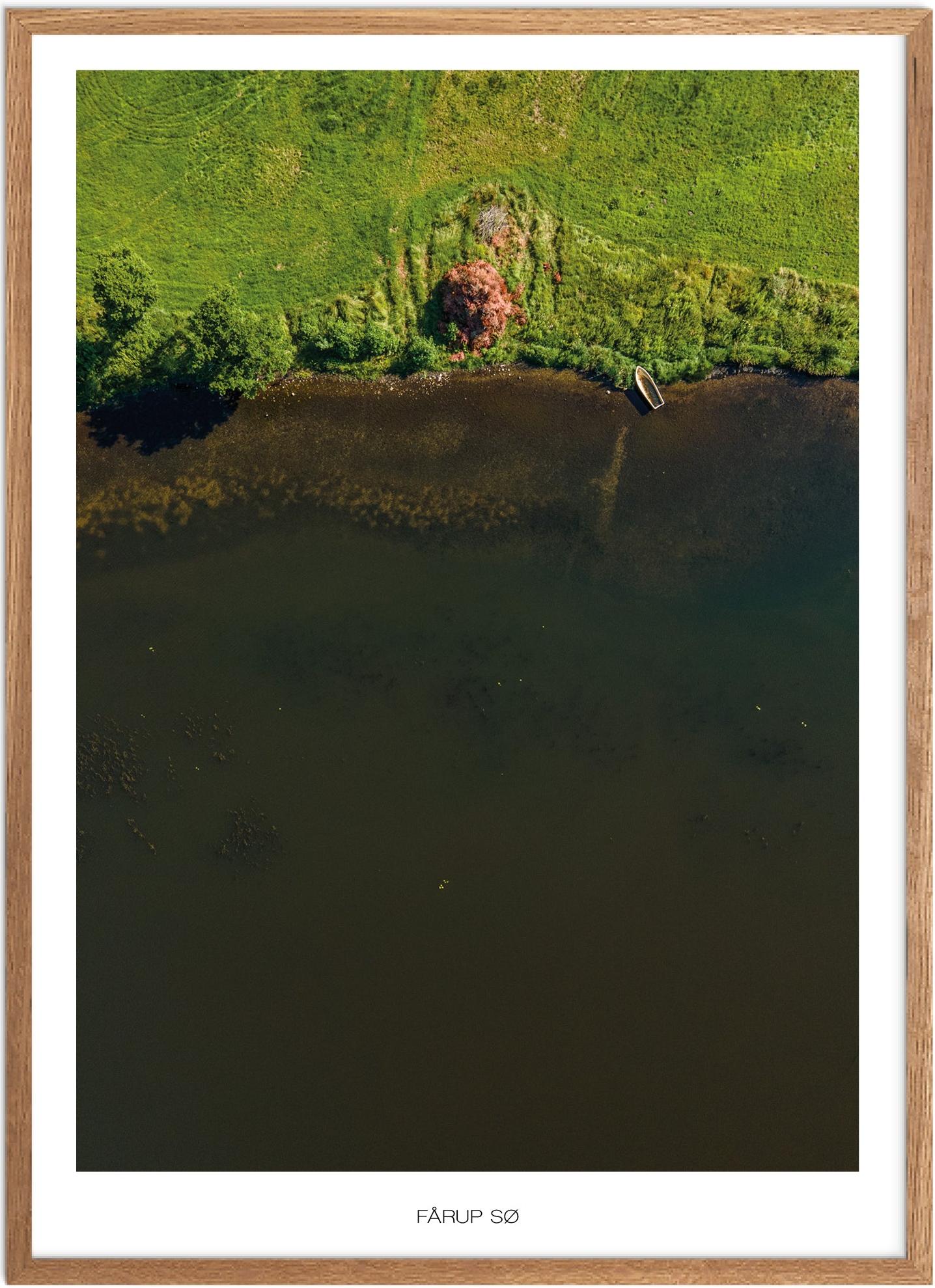 Plakat Fårup Sø Naturplakat Plakater østjylland Plakat Plakatsnedkeren Drone-plakater