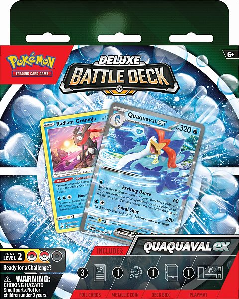 Pokémon Deluxe Battle Deck: Quaquaval Ex - Stærkt Deck!