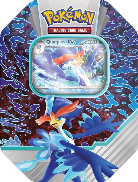 Pokémon Tin Kasse 2023: Quaquaval Ex Samlerboks