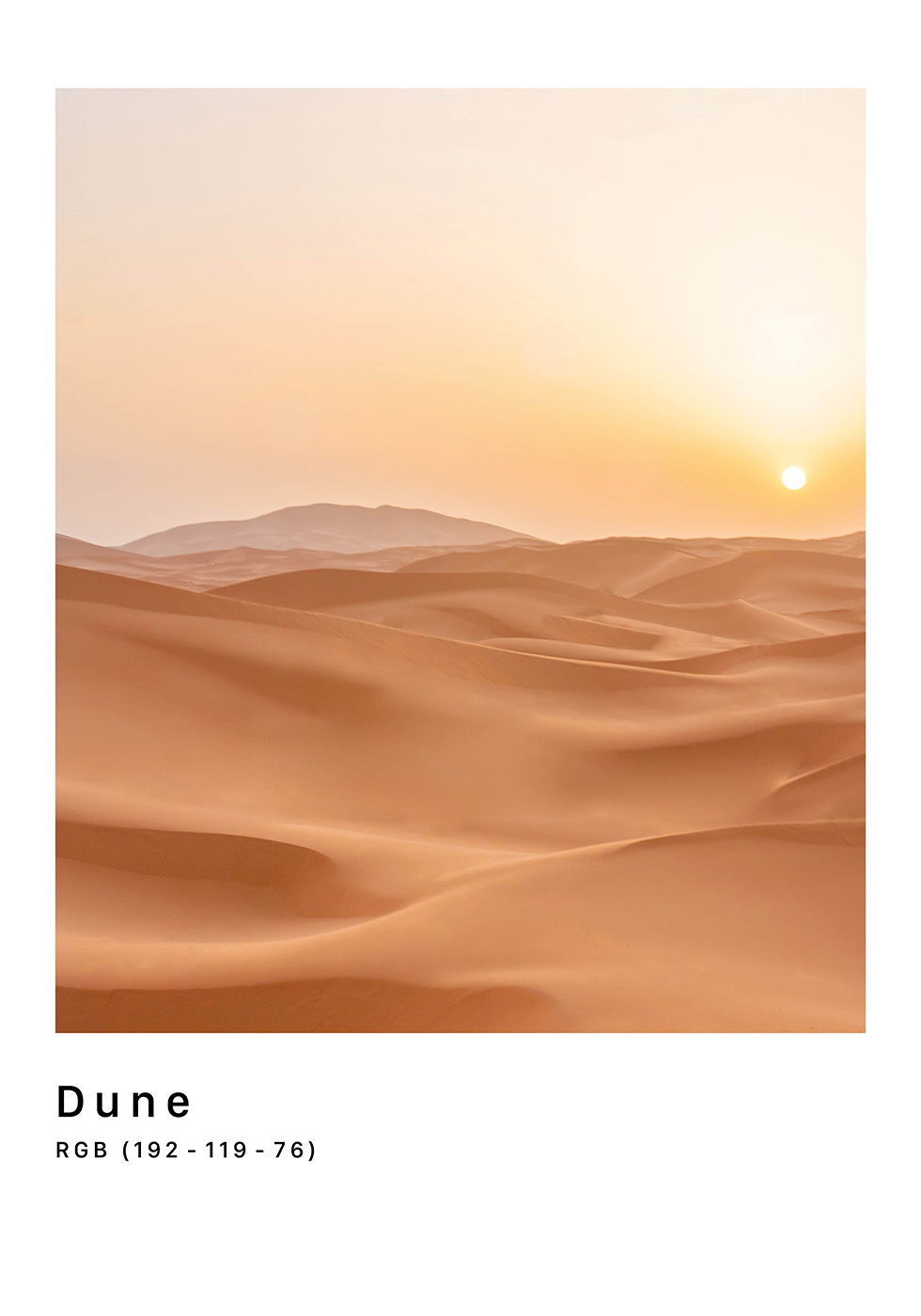 RGB Dune Kunstplakat – Unik Indretning til Dit Hjem