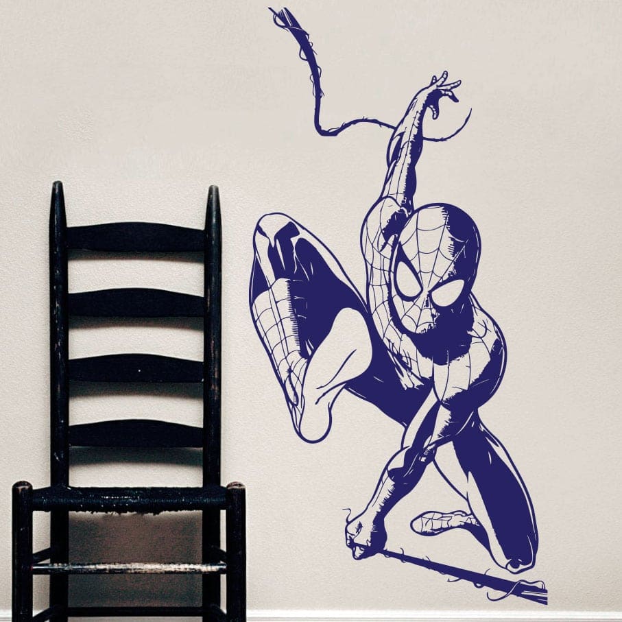 Spiderman Vægklistermærke til Drenges Værelse – Superhelte!