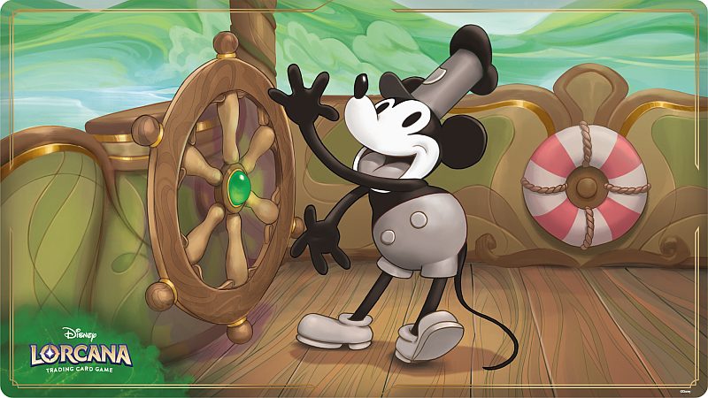 Spillematte til Disney Lorcana: Mickey Mouse Steamboat Pilot
