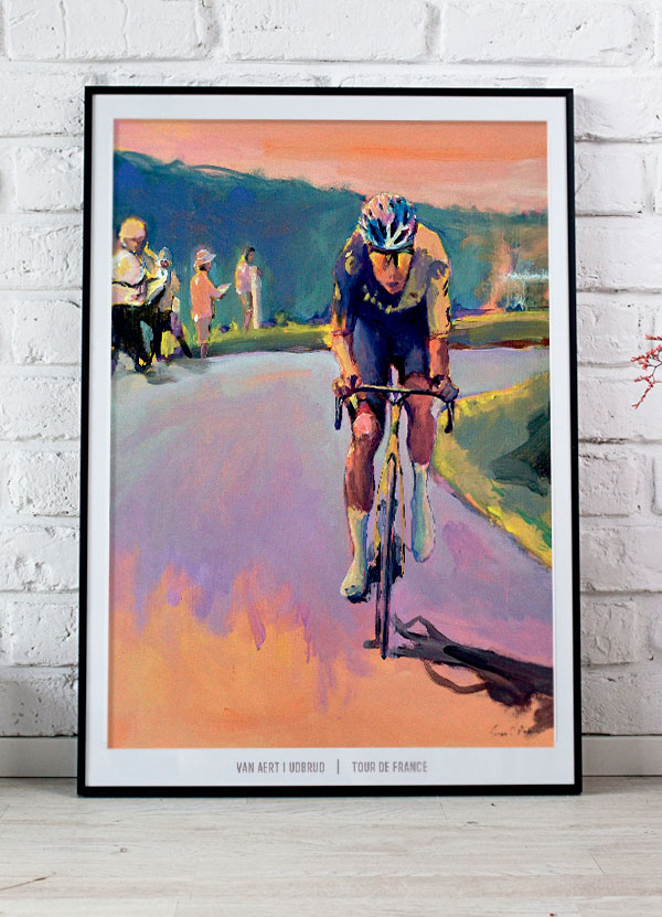 Tour De France Plakat – Wout Van Aert i Udbrud A4 199 kr.