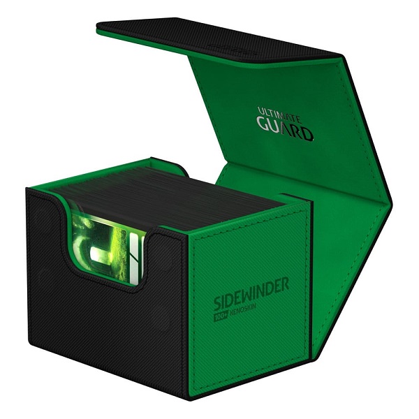 Ultimate Guard Sidewinder Deck Case - Synergy Sort Grøn