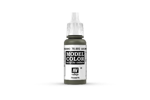 Vallejo Model Color Maling: US Dark Green 17ml - Tilbud!