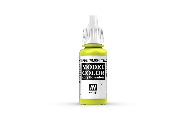 Vallejo Model Color Maling: Gul Grøn 17ml - Udsalg!