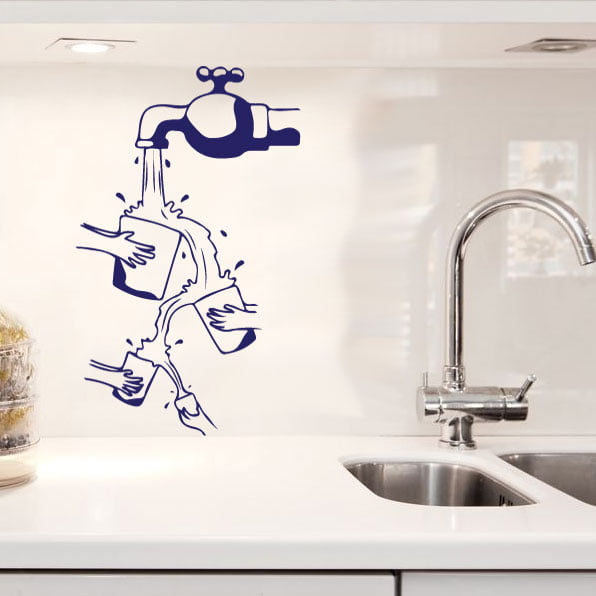 Dekorativ Vandhane Wallsticker til Køkkenet - Unik Indretning