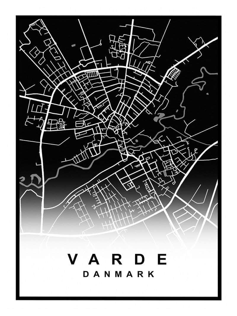 Varde Kortplakat – Udforsk Din Elskede By!