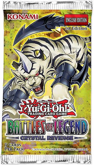 Yu-gi-oh Booster Pakke Battles Of Legend: Crystal Revenge Booster Pack