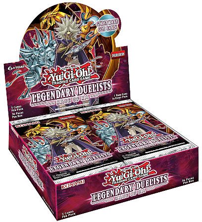 Yu-gi-oh Booster Pakke Legendary Duelists: Rage Of Ra Unlimited Booster Display Box Med 36 Pakker