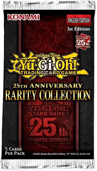 Yu-gi-oh Booster Pakke 25th Anniversary Rarity Collection Booster Pack