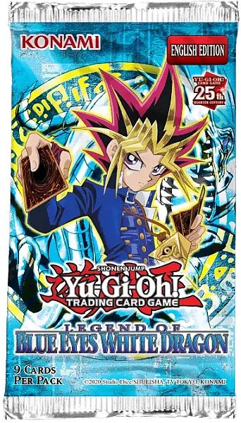 Yu-Gi-Oh 25-års Jubilæum: Booster Pack med 9 Kort