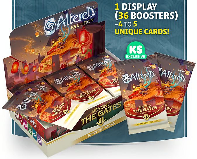 Altered Tcg Beyond The Gates Kickstarter Edition : Booster Box Display 36 Booster Packs