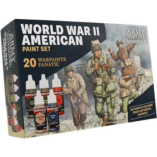 Army Painter WWII Amerikansk Malingsæt - Wp8082