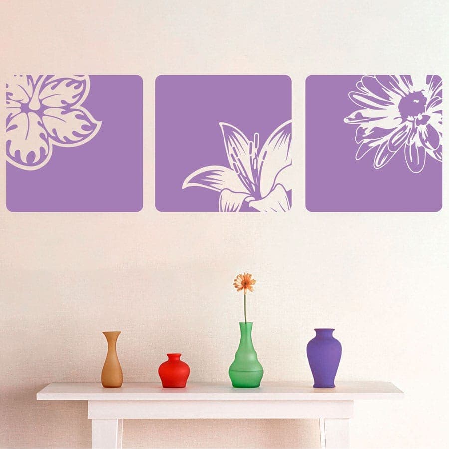 Blomsterkasser Wallstickers – Giv dit hjem et unikt touch!