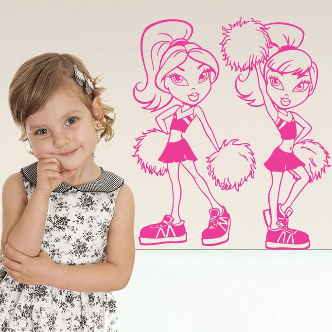 Bratz Cheerleading Vægklistermærke til Pigeværelset