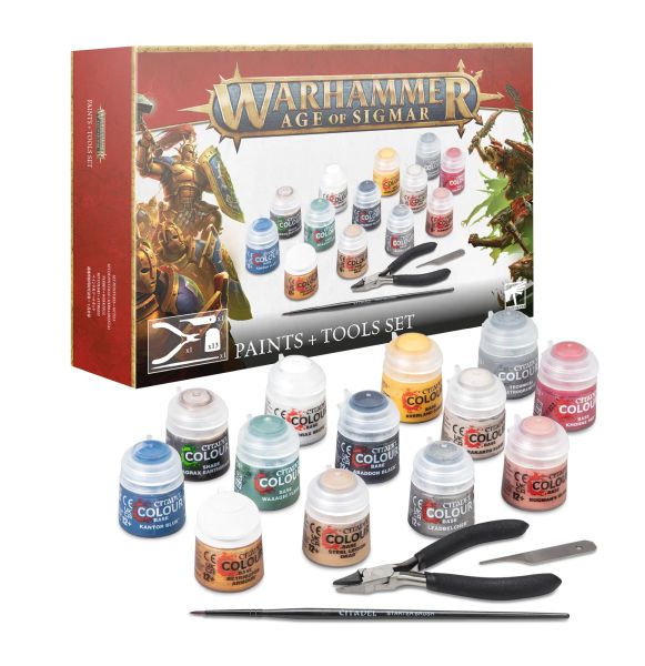 Citadel Warhammer: Age Of Sigmar Paints Tools Set 2024 53170299003