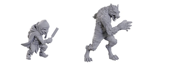 Fantasy Miniatures Critical Role: Unpainted Miniatures Chetney Pock Pea Werewolf Wzk90411