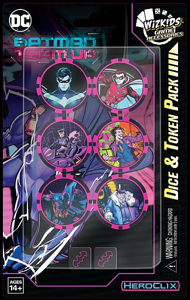 DC Comics HeroClix: Batman Team-up Terninger og Tokens Pakke